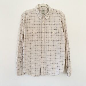 Lucky Brand Men’s Button Down Shirt Distinctive Western Plaid Western Rodeo Sz L